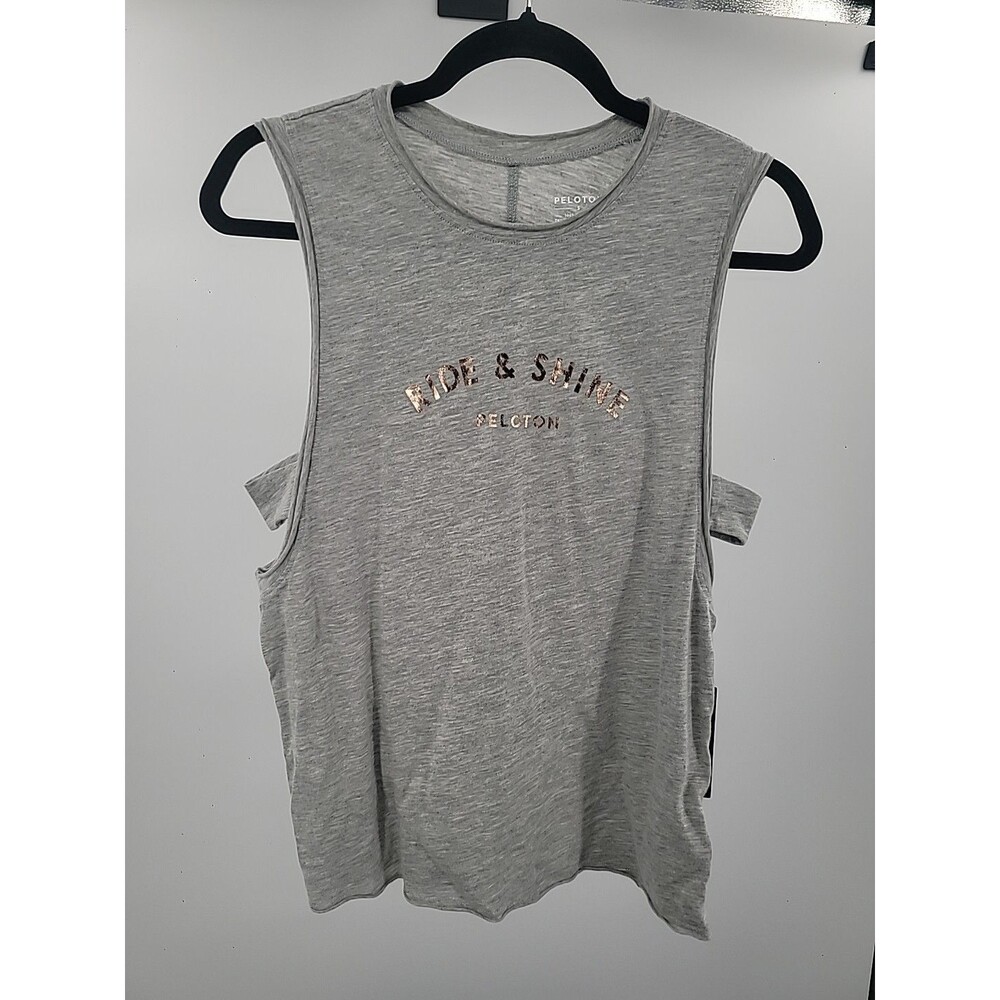 New Peloton Side Strap Muscle Tank Sz S Sporty Active Athleisure